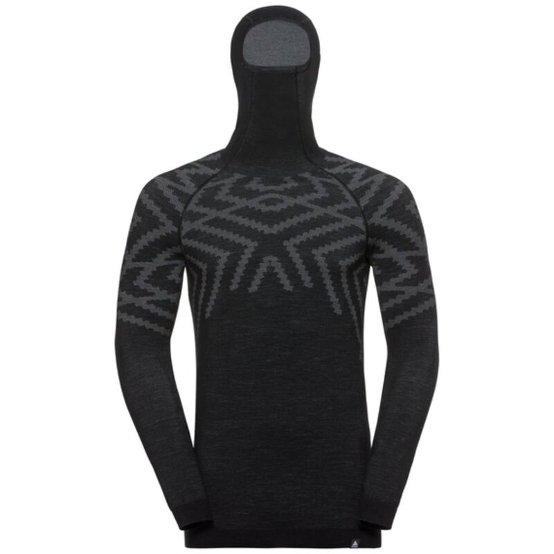 Odlo Natural + Kinship Warm SUW Top w/ Facemask Mens image number 1