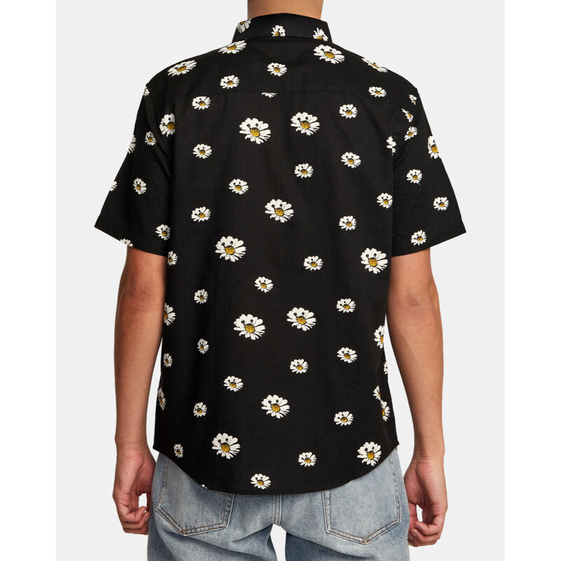 RVCA Pushin Up Short-Sleeve Shirt Mens image number 3