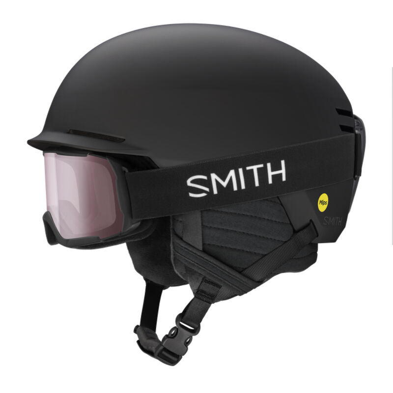 Smith Scout JR MIPS Casco Da Bambino (Sci E Bici), Nero Opaco, Taglia M (53-58 Cm), Con Tecnologia MIPS E Ventilazione AirEvac