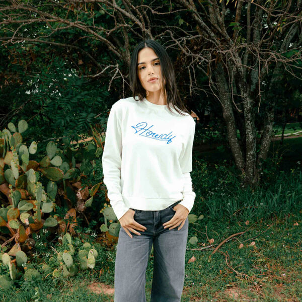 Sendero Howdy Drop Shoulder Sweatshirt Womens