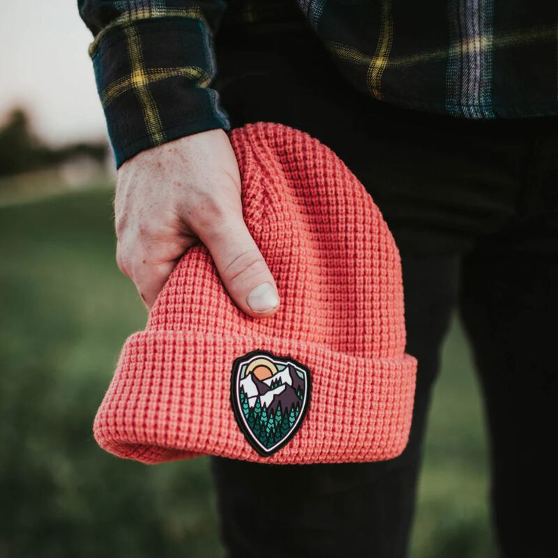 Atomic Child Mountain Shield Waffle Beanie image number 1