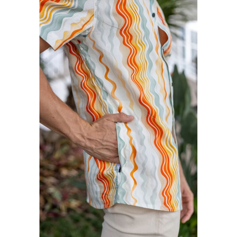 Baja Llama Cross Your Waves Button Up Shirt Mens image number 8