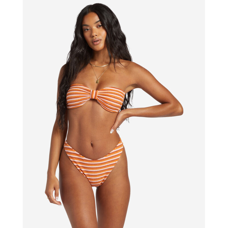 Billabong Tides Terry Betty Bandeau Bikini Top Womens image number 0