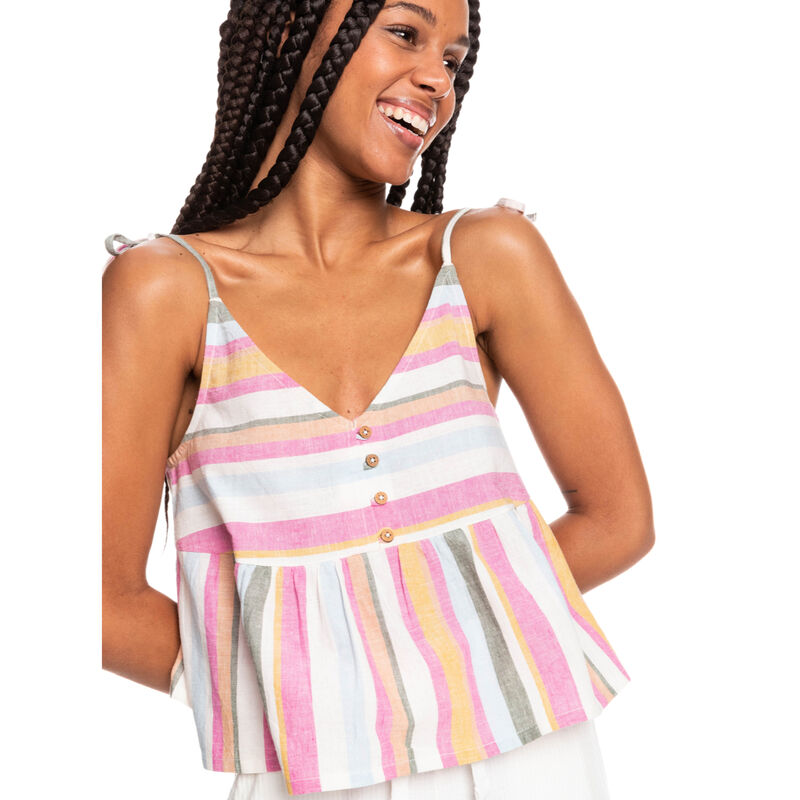 Roxy Open Eyes Striped Tank Top Womens image number 0