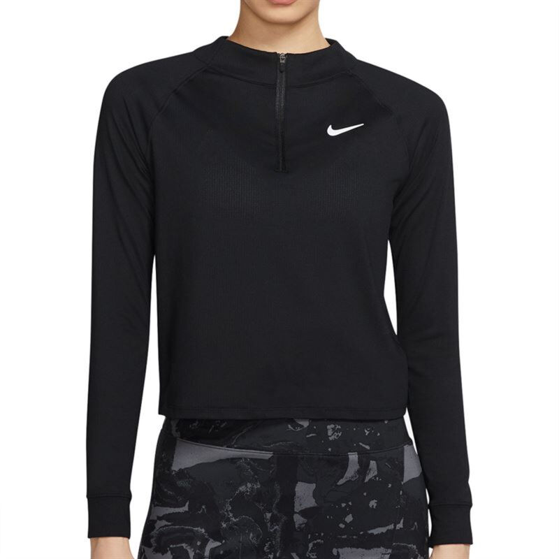 Nike Court Dri-Fit Victory Long Sleeve 1/2 Zip  Tennis Top Womens image number 0