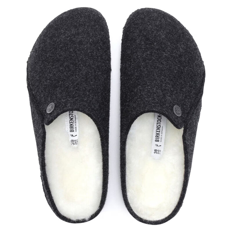 Birkenstock Zermatt Shearling Narrow Slippers Womens image number 4