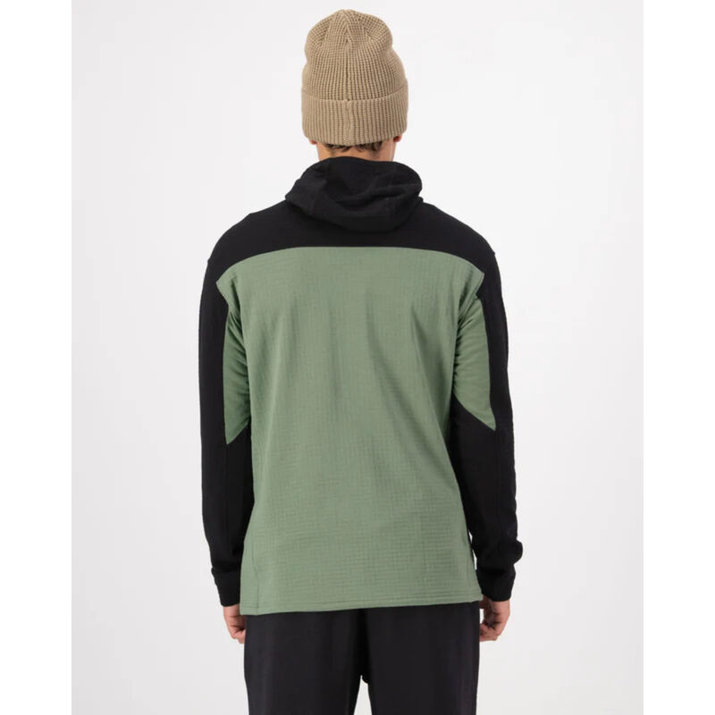 Mons Royale Offgrid Merino Fleece 1/2 Zip Long Sleeve Mens image number 2
