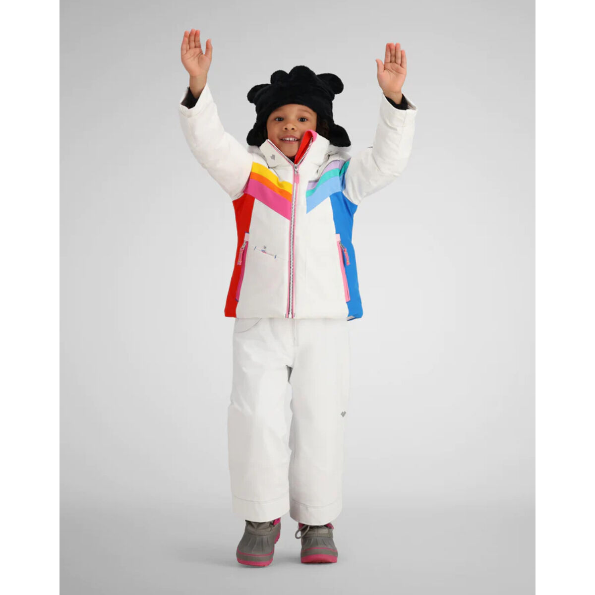 Obermeyer Kids Cara Mia Jacket - Reversible Winter Coat With Detachable Faux Fur Hood | Toddler & Kids Waterproof Jacket