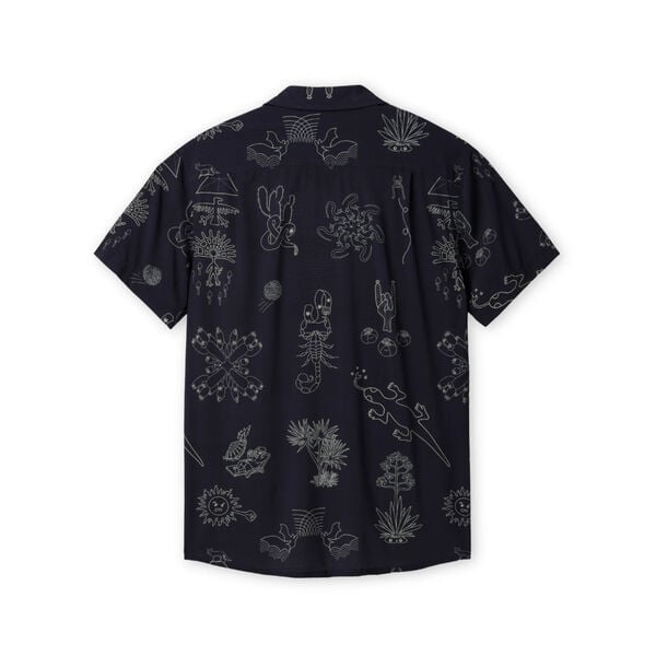Baja Llama Desert Martians Button Up Shirt Mens