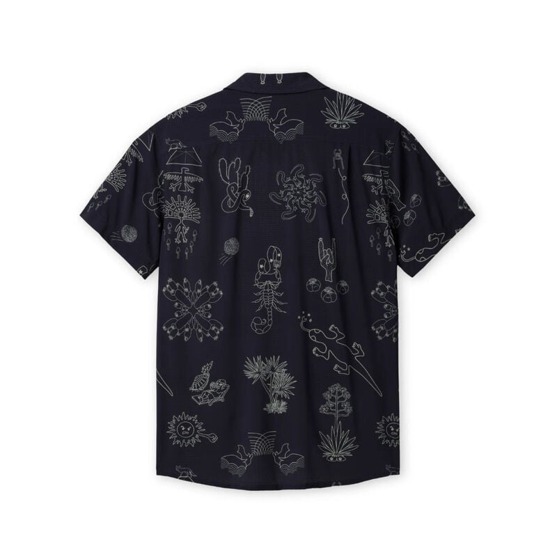 Baja Llama Desert Martians Button Up Shirt Mens image number 1