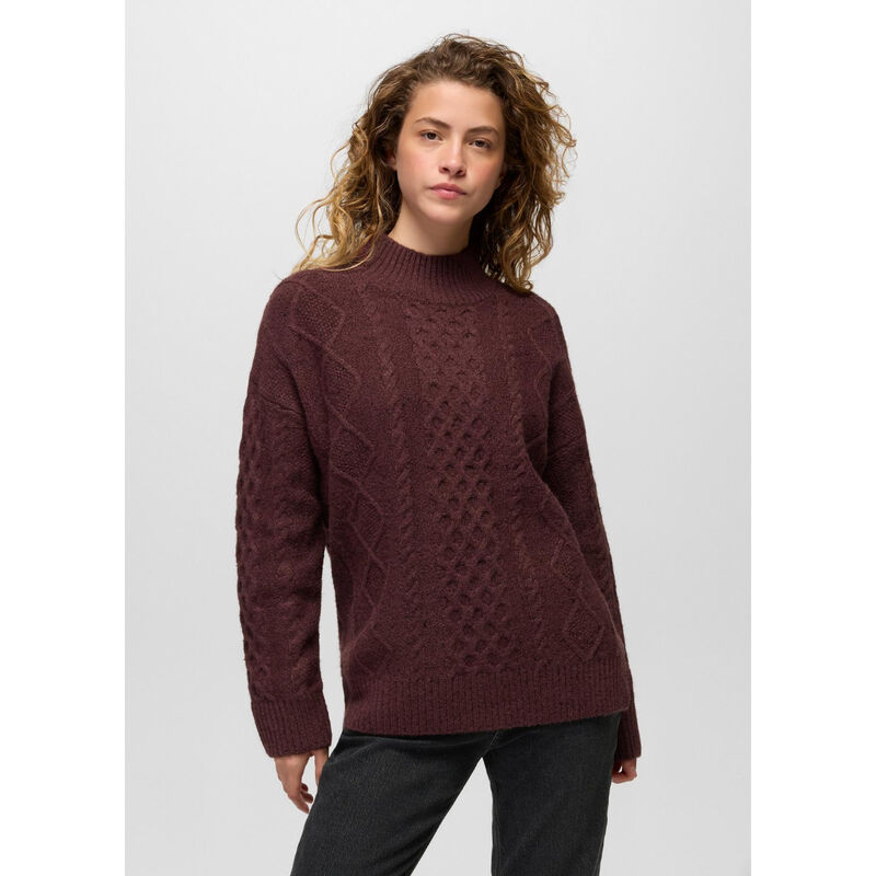 prAna Amber Mountain Cable Sweater Womens image number 1