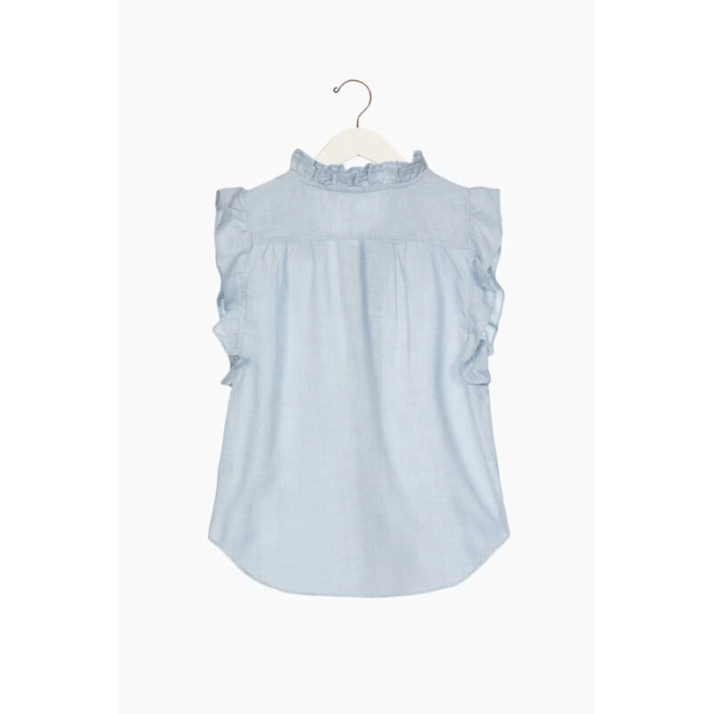 Dylan Cotton Milla Ruffle Shirt Womens image number 1