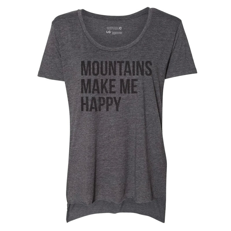 Republic Mountains Make Me Happy Short Sleeve T-Shirt Womens image number 0