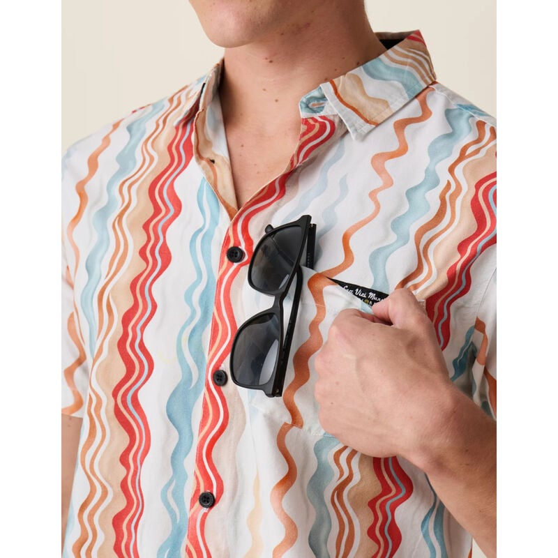 Baja Llama Cross Your Waves Button Up Shirt Mens image number 5