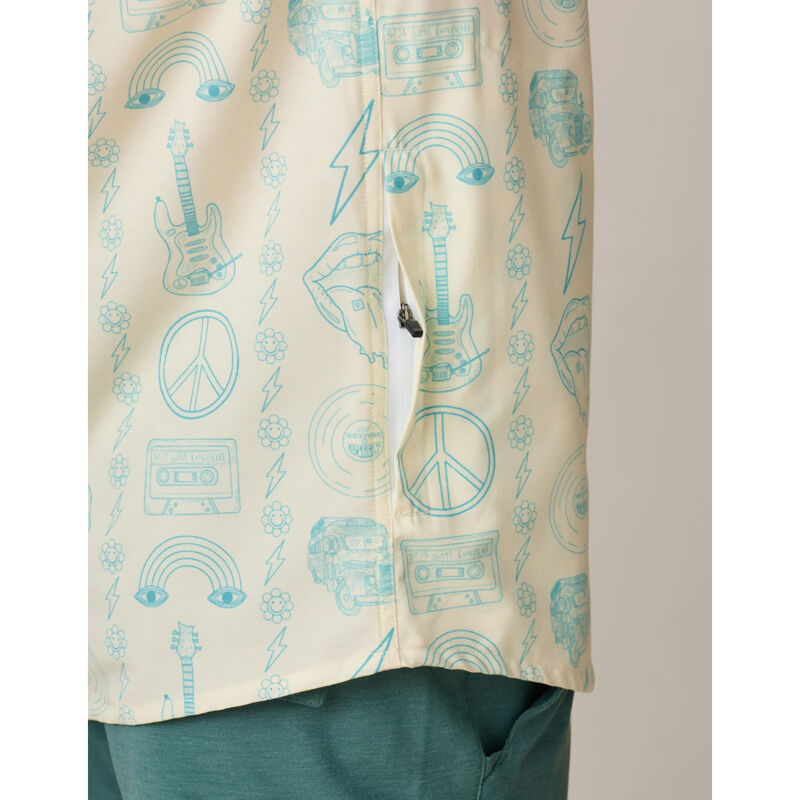 Baja Llama Backstage Pass Button Up Shirt Mens image number 5