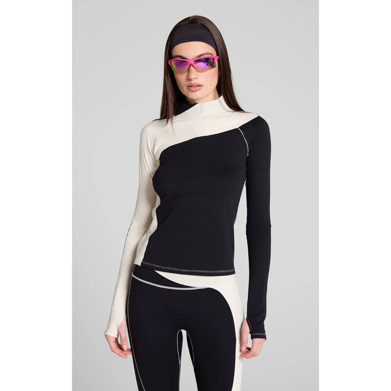 Seniq Wool Sculpt Merino Baselayer Mock Neck Top Womens image number 0