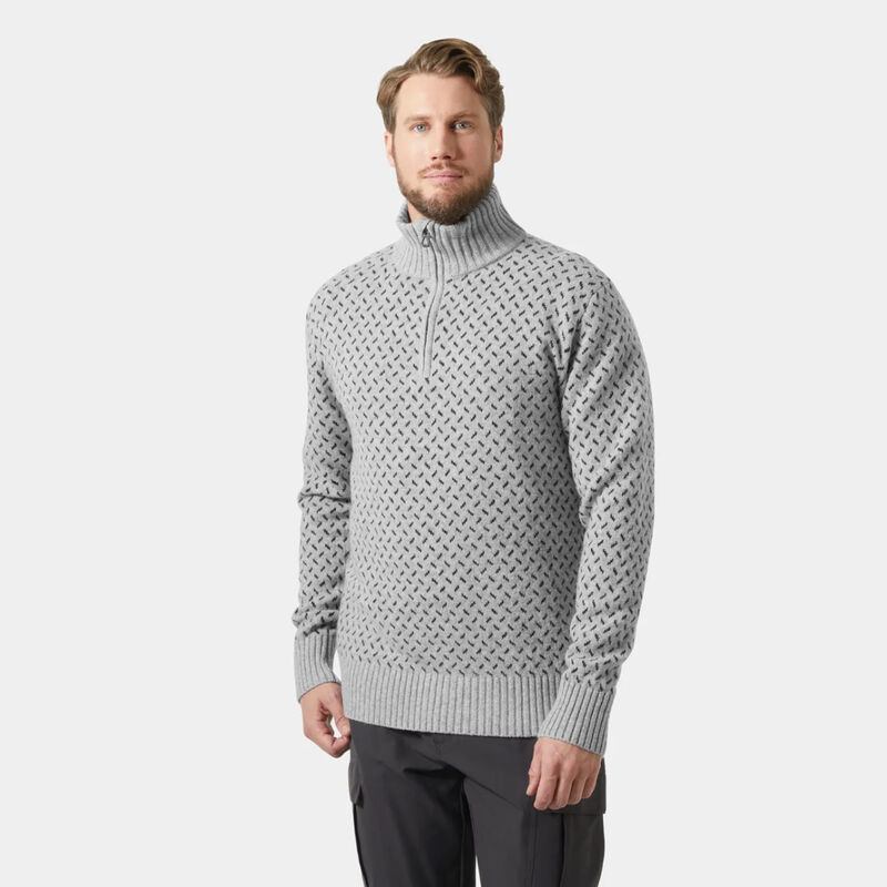 Helly Hansen Arctic Ocean Icelander Wool Knit &frac12; Zip Sweater Mens image number 2