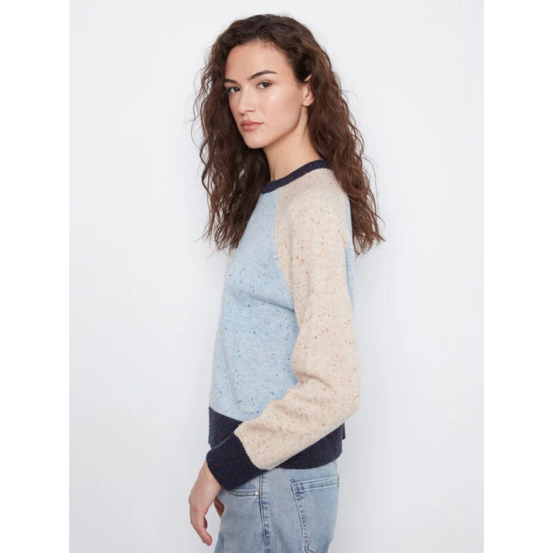Charlie B Color Block Knit Sweater Womens image number 1