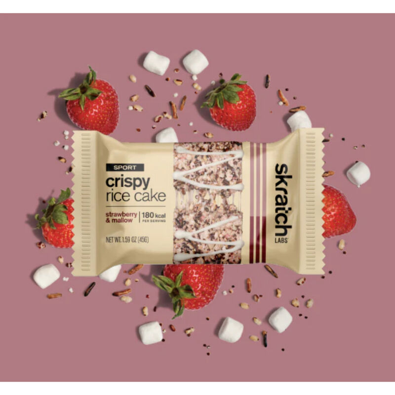 Skratch Labs Strawberry & Mallow Sport Crispy Rice Cake image number 0