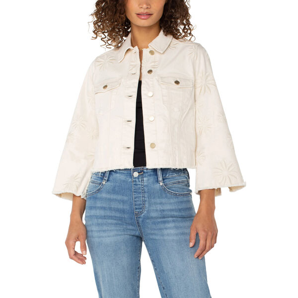 Liverpool Embroider Floral Jacket Womens