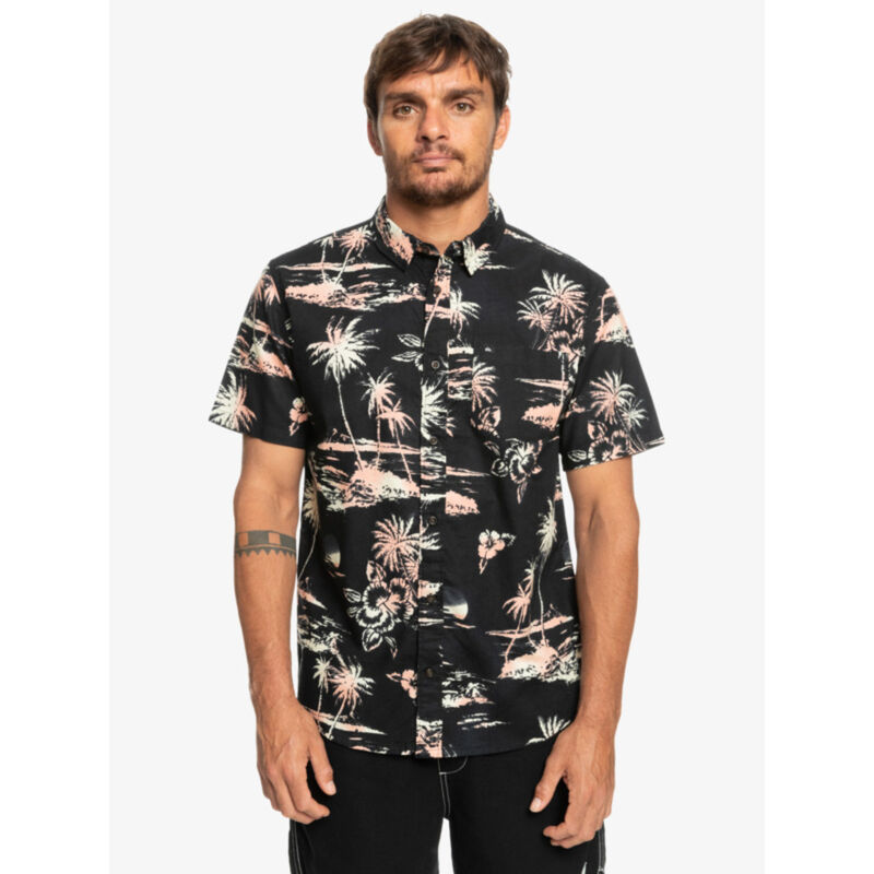 Quiksilver Airflow Cotton Short-Sleeve Shirt Mens image number 2