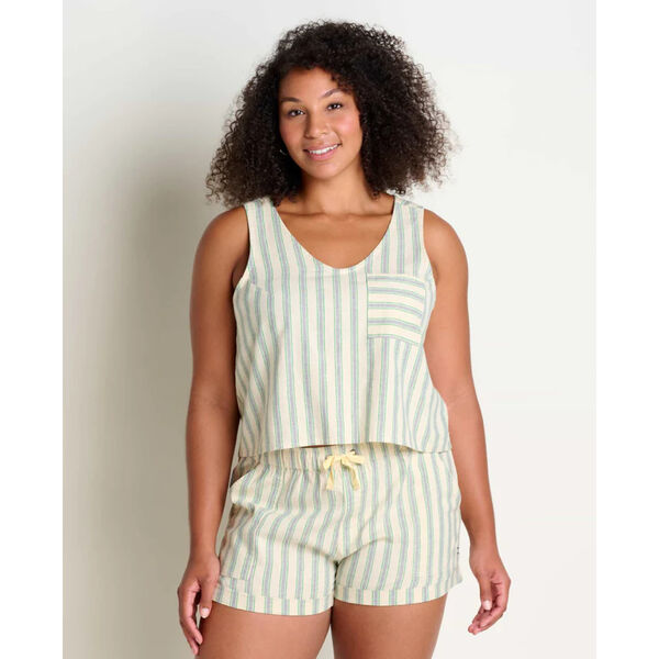 Toad&Co Taj Hemp Button Back Tank II Womens