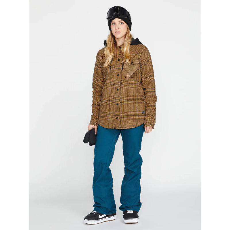 Volcom Hooded Flannel Jacket Womens image number 2