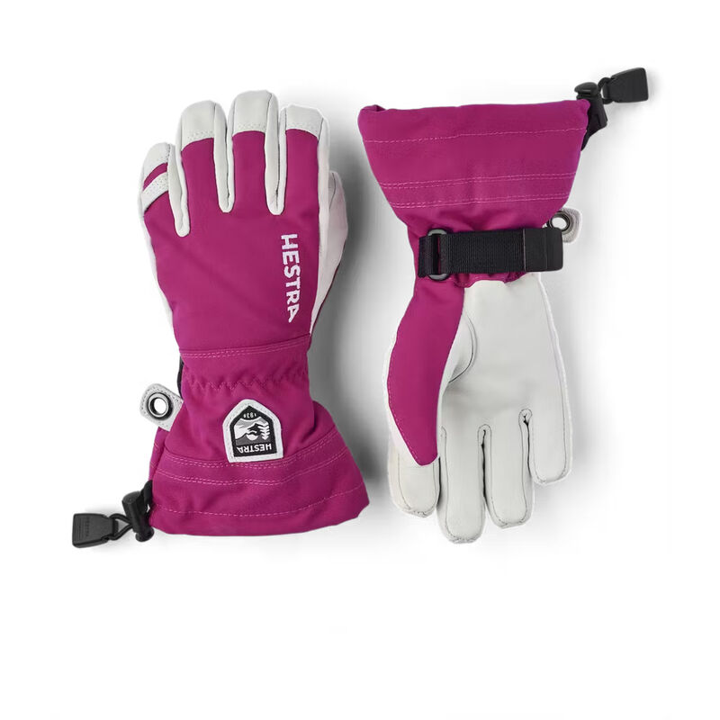 Hestra Army Leather HEli Ski 5-Finger Gloves Kids image number 0