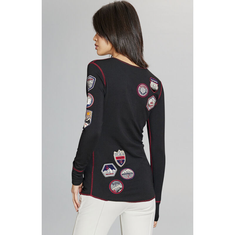 Alp N Rock USA Resorts Henley Shirt Womens image number 2
