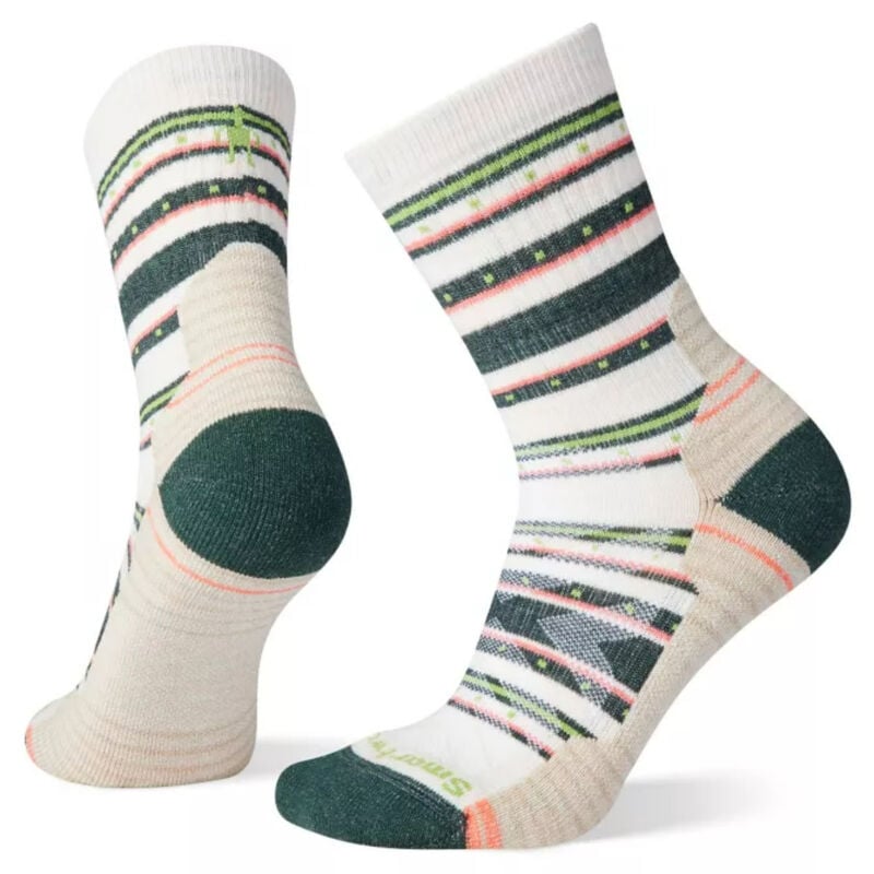 Smartwool Hike Light Cushion Stitch Stripe Mid Crew Socks Womens image number 0