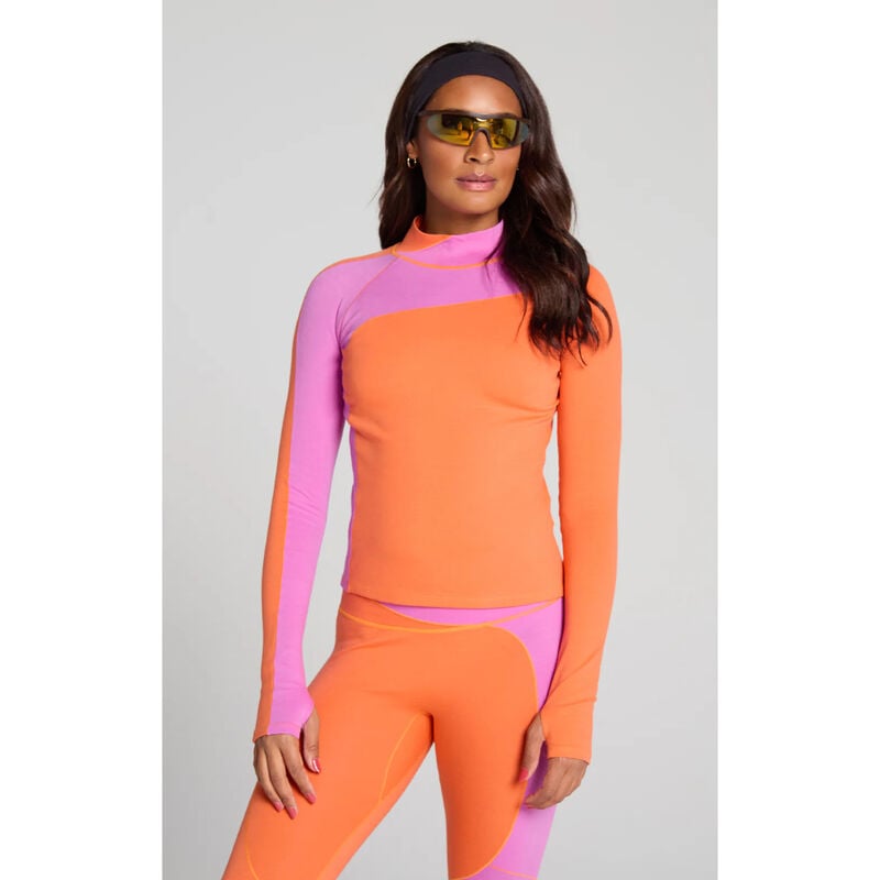 Seniq Wool Sculpt Merino Baselayer Mock Neck Top Womens image number 0