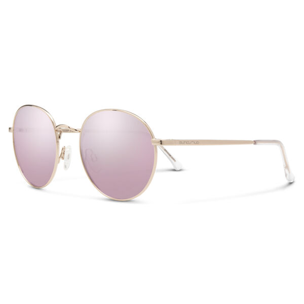 Suncloud Bridge City Sunglasses + Polarized Pink Gold Mirror Lens