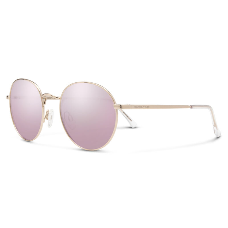 Suncloud Bridge City Sunglasses + Polarized Pink Gold Mirror Lens image number 0