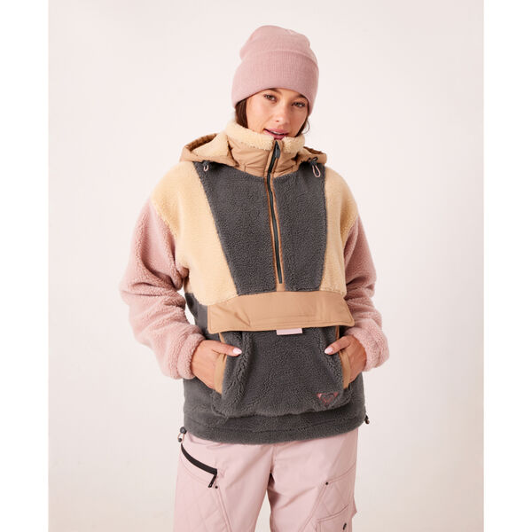 Roxy Rita Half Zip Sherpa Anorak Womens