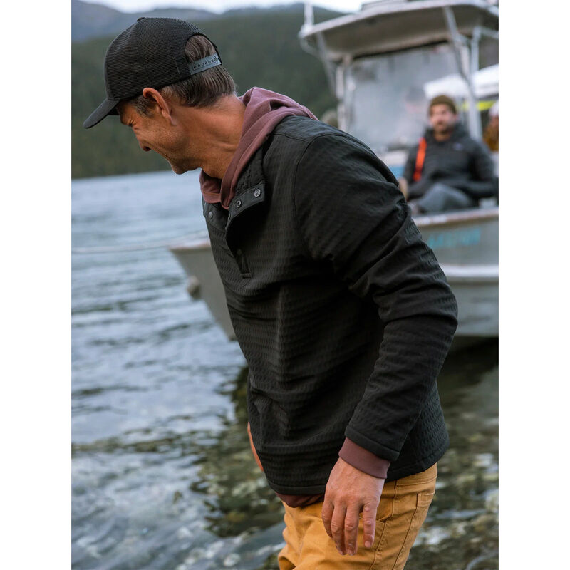 Free Fly Gridback Fleece Snap Pullover Mens image number 3