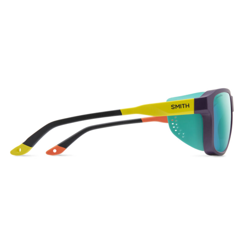 Smith Embark Sunglasses Matte Purple Cinder Hi Viz + ChromaPop Polarized Opal Mirror Lens image number 2