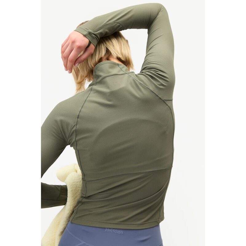Halfdays Julie Quarter Zip Top Womens image number 2