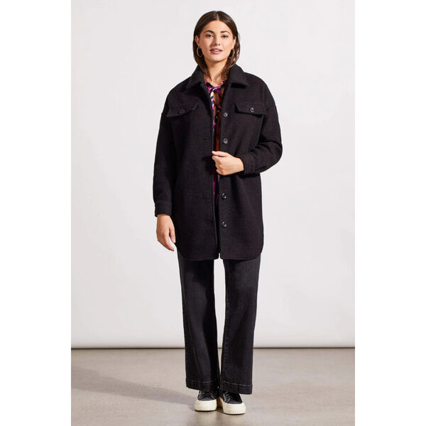Tribal Boiled Wool Jacket Womens
