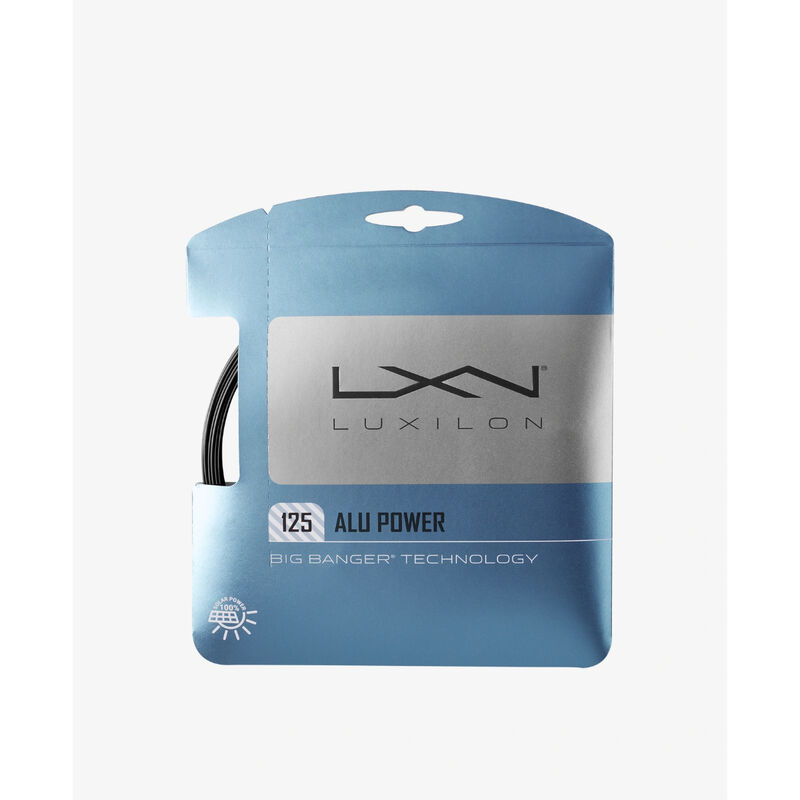 Wilson LUX ALU Power 125 Black Tennis Strings image number 0