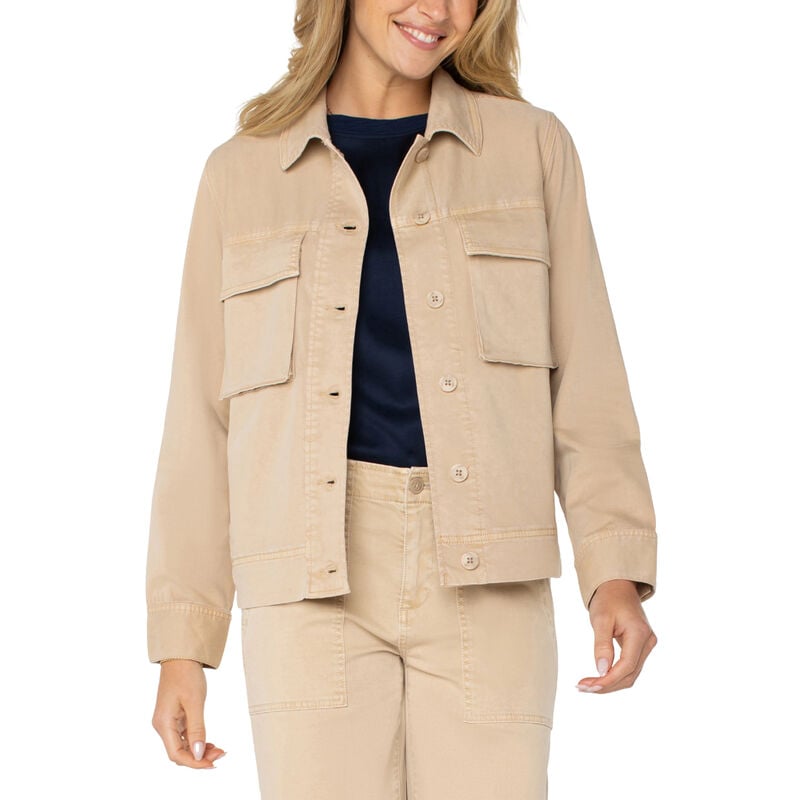 Liverpool Button Front Cargo Jacket Womens image number 0