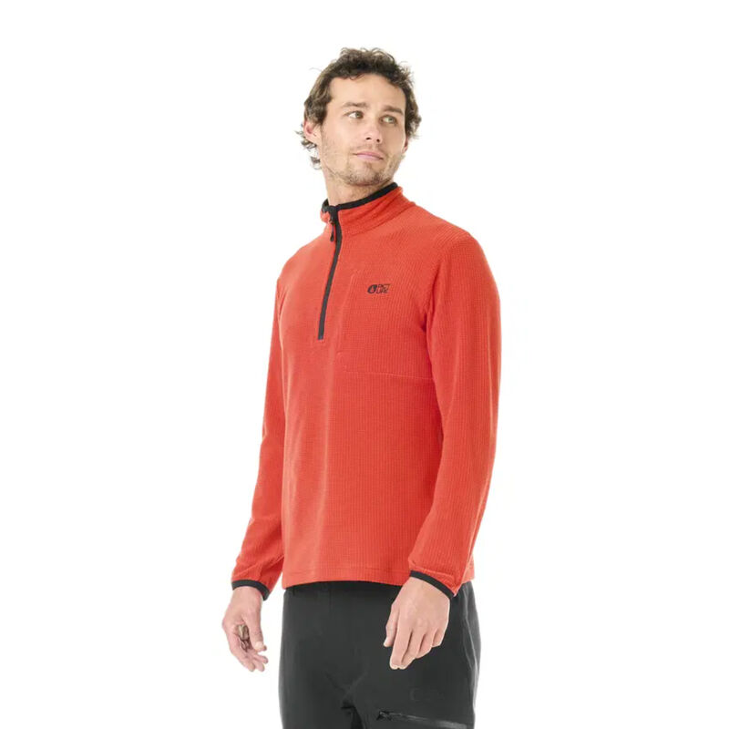 Picture Weavy 1/4 Grid Fleece Mens image number 2