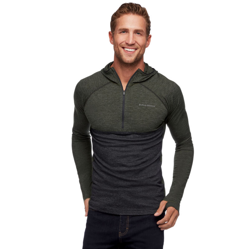 Black Diamond Solution 150 Merino Half-Zip Hoodie Mens image number 1
