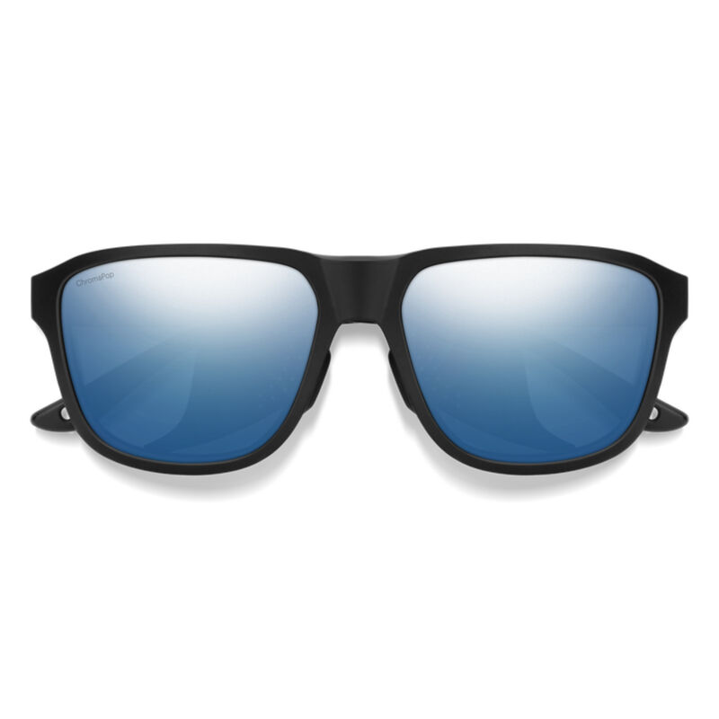 Smith Embark Sunglasses Matte Black + ChromaPop Polarized Blue Mirror Lens image number 1