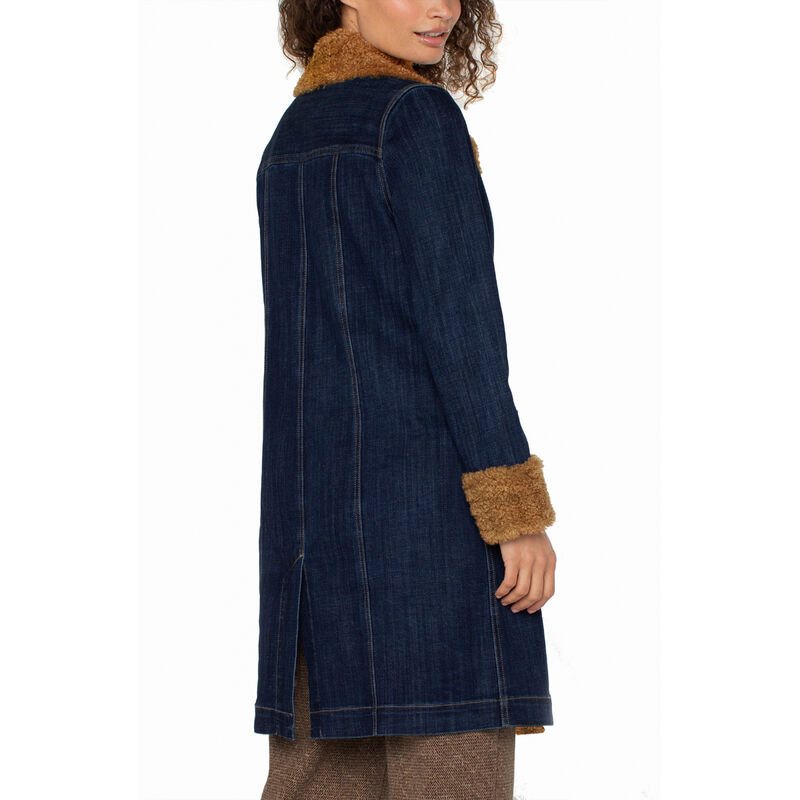 Liverpool Sherpa Trimmed Notch Collar Jacket Womens image number 2