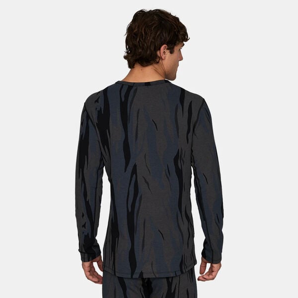 Le Bent Heavyweight Grid Fleece Crew Base Layer Mens
