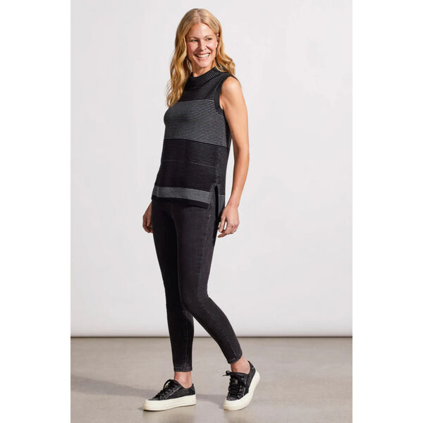 Tribal Sleeveless Crowl Neck Sweater Womens