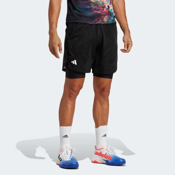 Adidas Melbourne Tennis Two-In-One 7" Shorts Mens