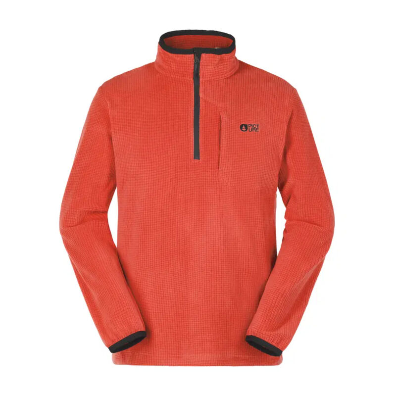 Picture Weavy 1/4 Grid Fleece Mens image number 0