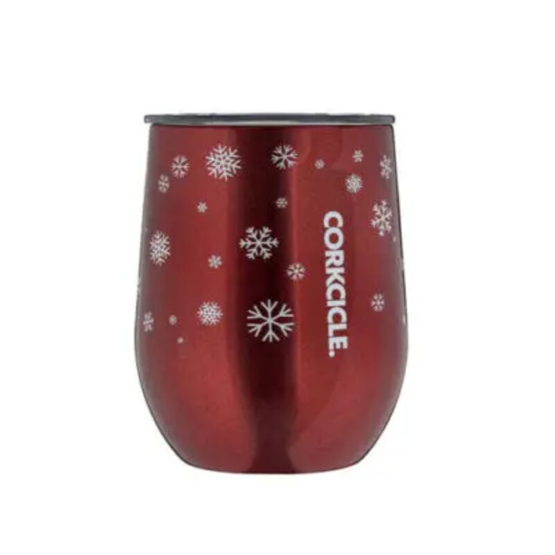 Corkcicle Snowfall Red Stemless Cup 12oz image number 0