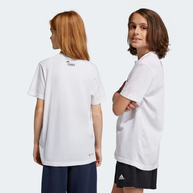 Adidas AeroReady Graphic Tennis Tee Kids image number 3